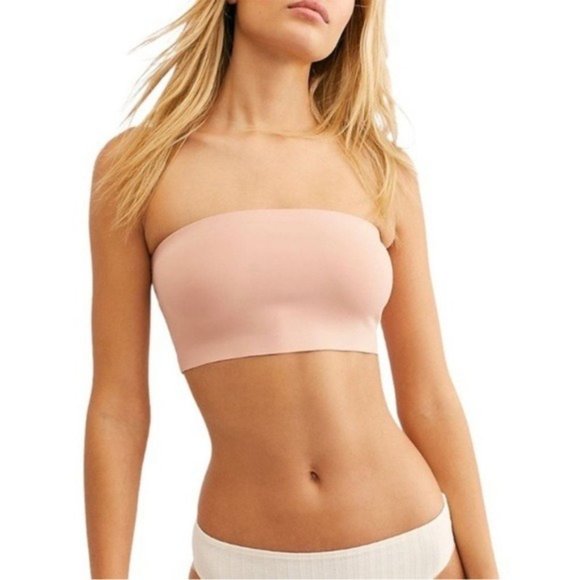 FREE PEOPLE Nina Neo Bandeau Intimately Fp - Pink Salt - NWT - Size Small - Picture 4 of 4